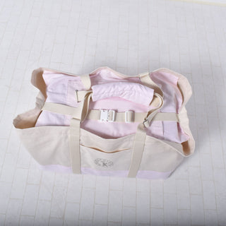 キャリー用ビッグトートバッグ（コットンストライプ）