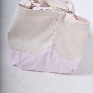 キャリー用ビッグトートバッグ（コットンストライプ）