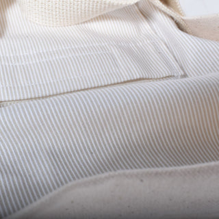 キャリー用ビッグトートバッグ（コットンストライプ）