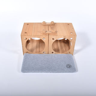 Vdrop（低反発）＋フリース　マット　キューブハウス2連結　 RF18061