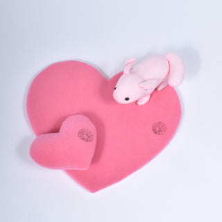 ハートマット　Ｌサイズ 　フリース