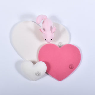 ハートマット　Ｌサイズ 　フリース