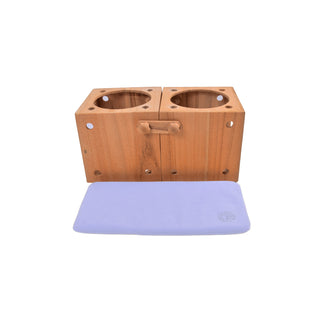 キューブハウス２連マット　ライラックパープル