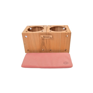 キューブハウス２連マット　チェリーピンク